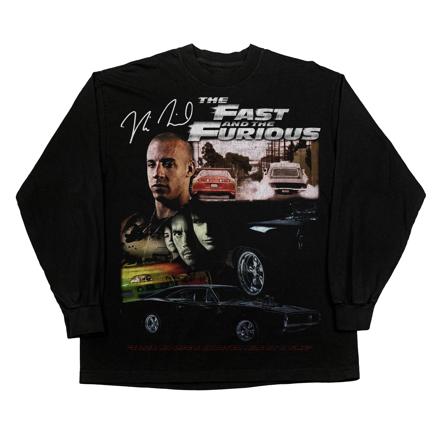 the Fast and the Furious 2001 Charger Longsleeve