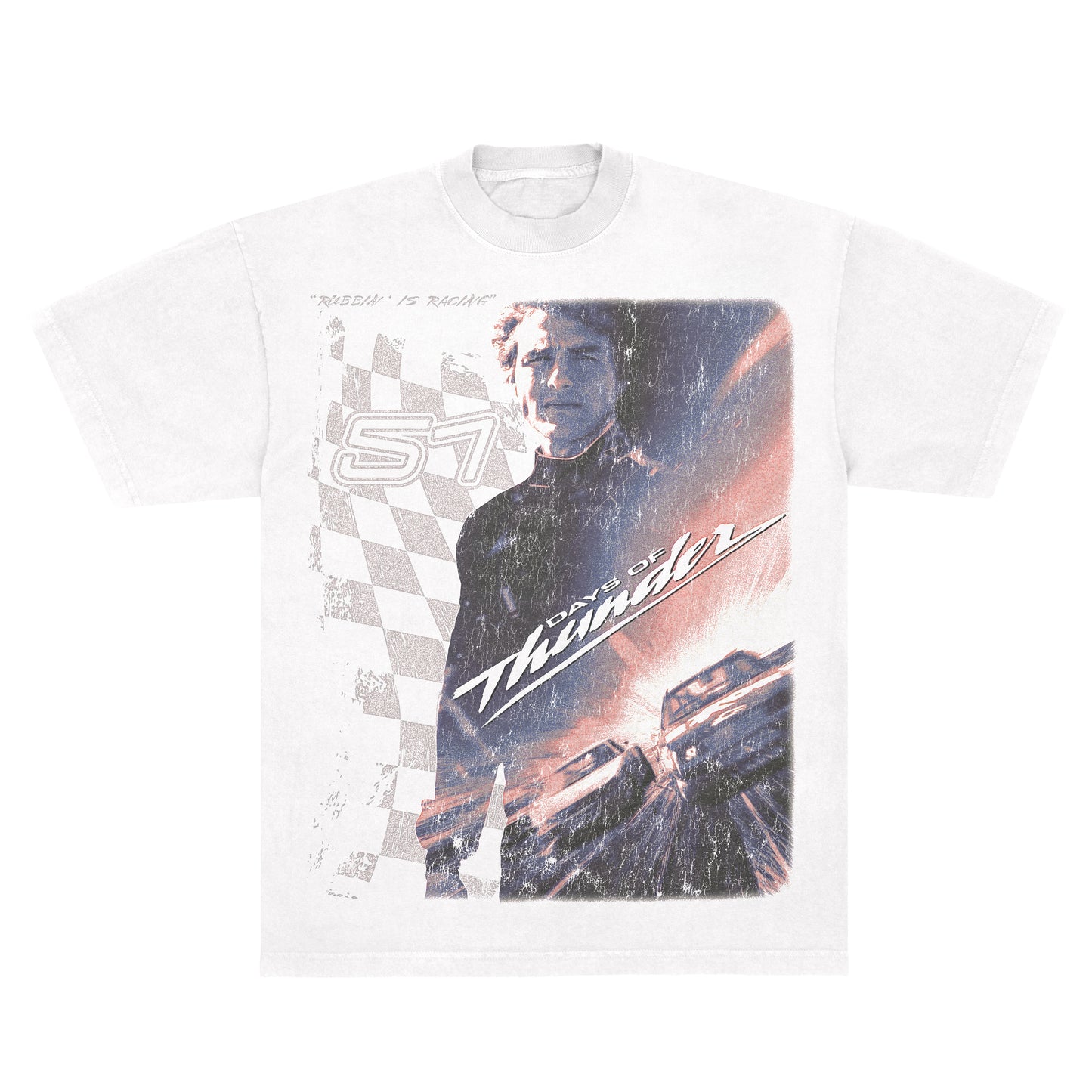 Days of Thunder "Rubbin' is Racing" LAA1801 White *Limited*