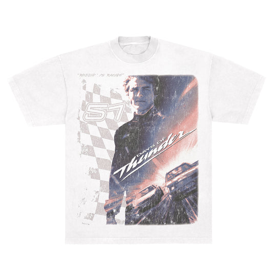 Days of Thunder "Rubbin' is Racing" LAA1801 White *Limited*