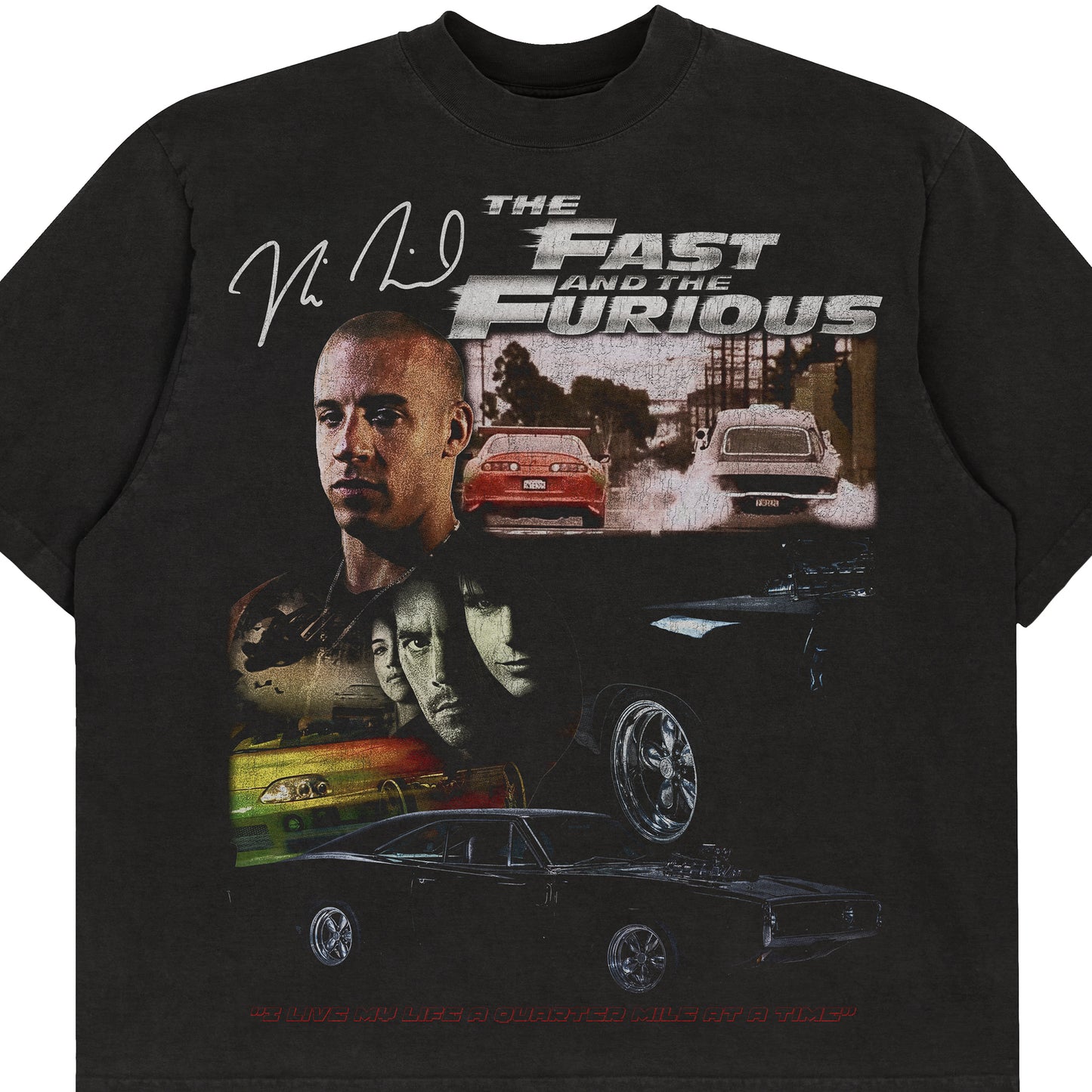 the Fast and the Furious 2001 Charger Tee