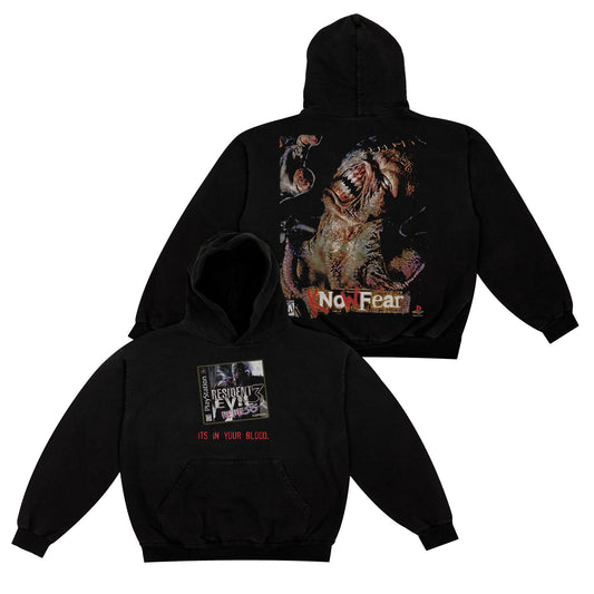 Resident Evil 3: Nemesis "its in your blood" F&B print Hoodie