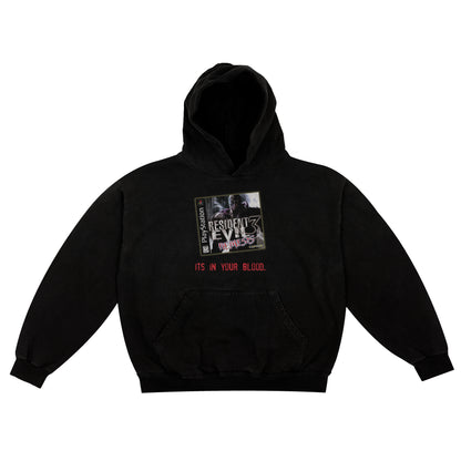 Resident Evil 3: Nemesis "its in your blood" F&B print Hoodie